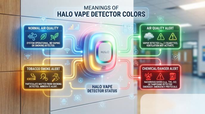 Meanings of the Color Halo Vape Detector