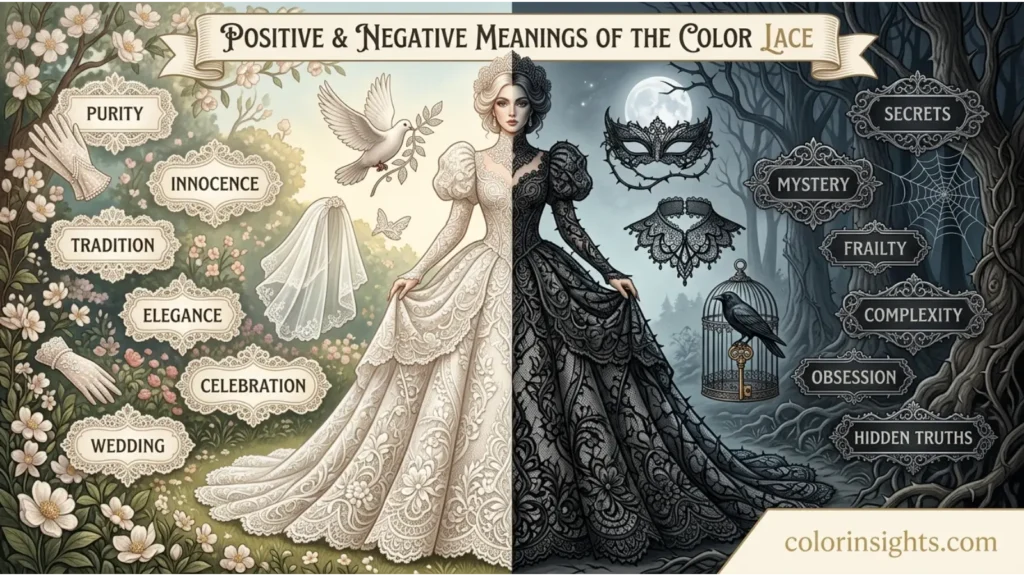 Positive and Negative Meanings of the Color Lace