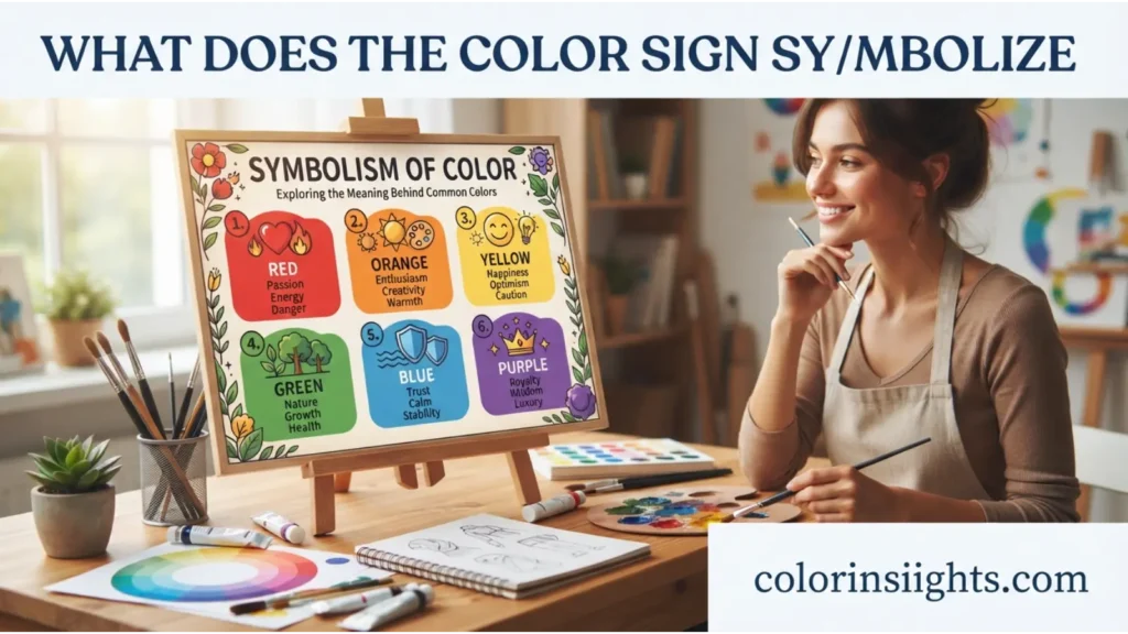 What Does the Color Sign Symbolize?