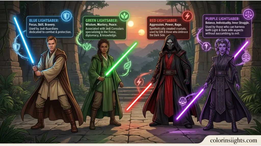 What Does the Color Light Saber Symbolize