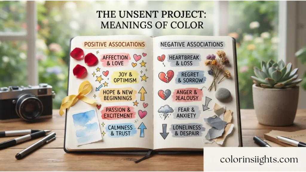 Positive and Negative Meanings of the Unsent Project Color