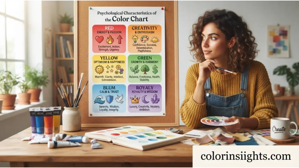 Psychological Characteristics of the Color Chart