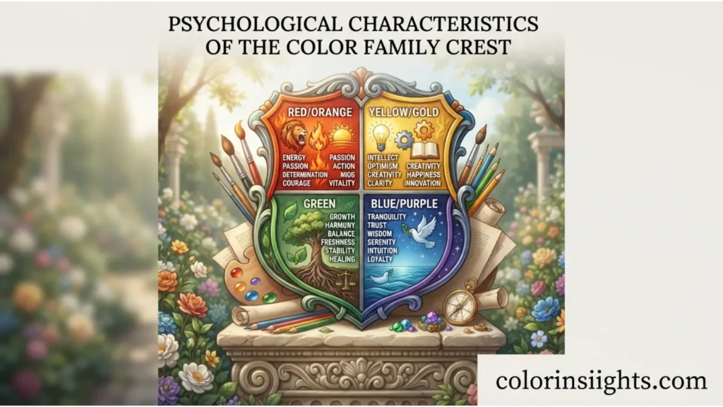 Psychological Characteristics of the Color Family Crest