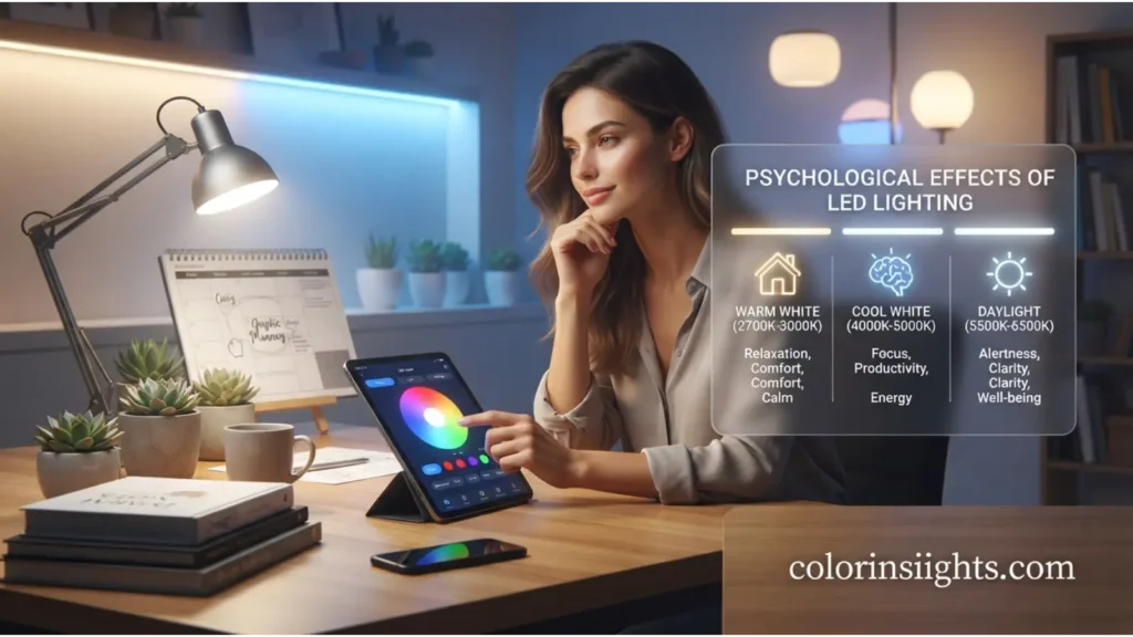 Psychological Characteristics of the Color LED