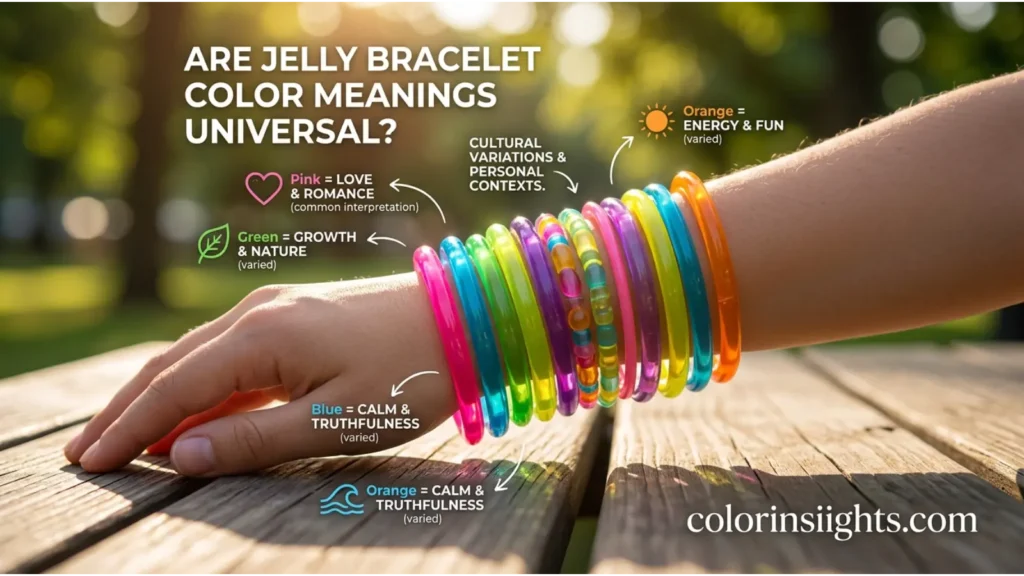 Are Jelly Bracelet Color Meanings Universal