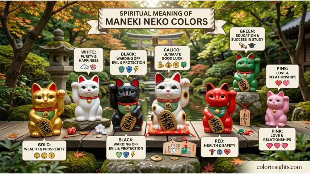 Spiritual Meaning of Maneki Neko Colors