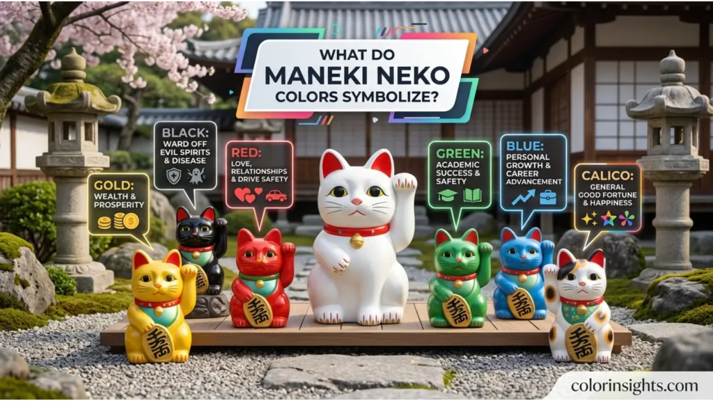 What Do Maneki Neko Colors Symbolize