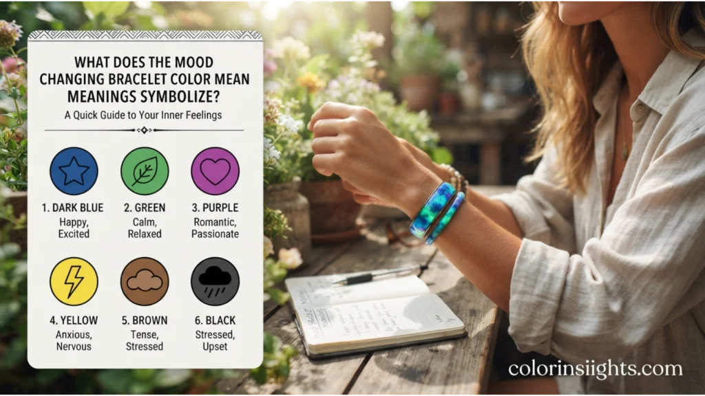 What Does the Mood Changing Bracelet Color Meanings Symbolize