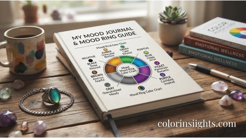 Positive and Negative Meanings of the Color Mood Ring Color Chart