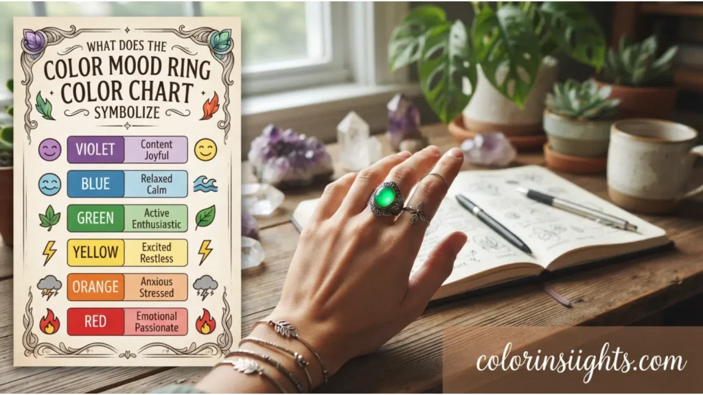What Does the Color Mood Ring Color Chart Symbolize