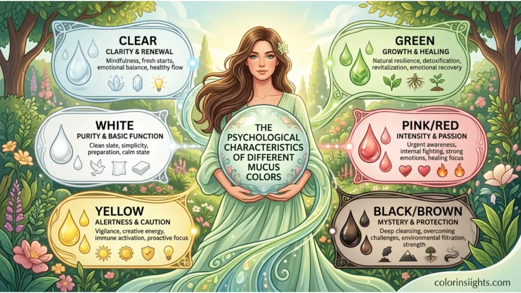 Psychological Characteristics of Different Mucus Colors