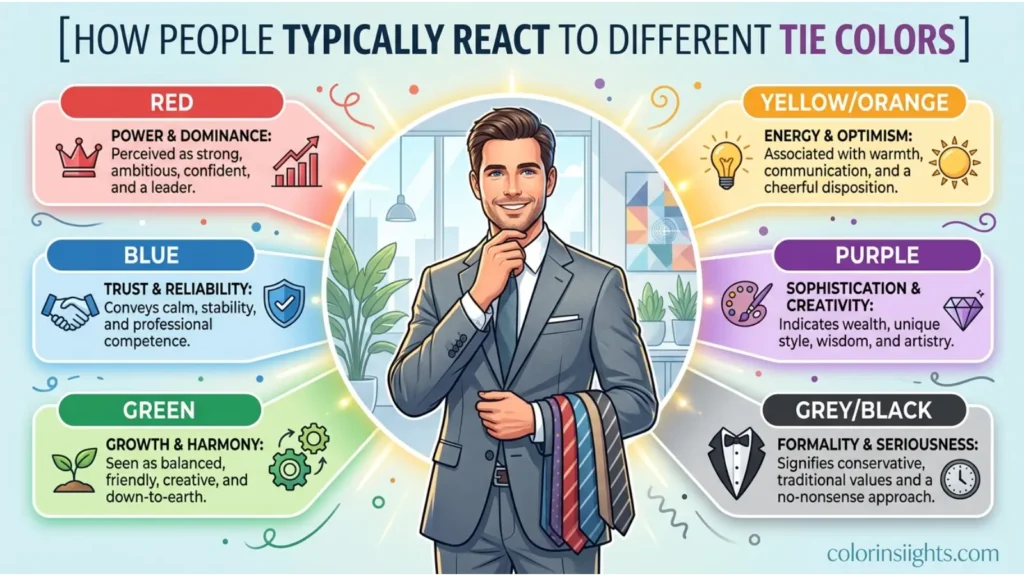 How People Typically React to Different Tie Colors