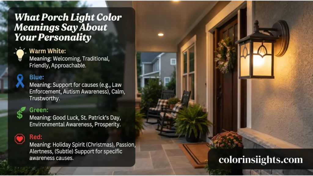 What Porch Light Color Meanings Say About Your Personality
