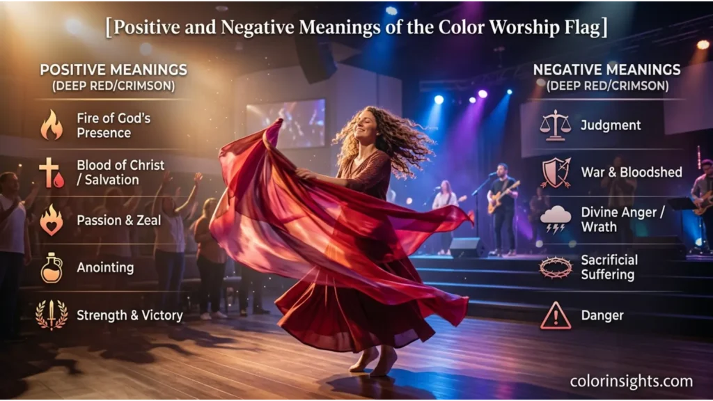 Positive and Negative Meanings of the Color Worship Flag