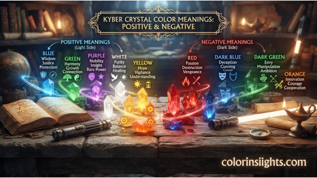Positive and Negative Kyber Crystal Color Meanings
