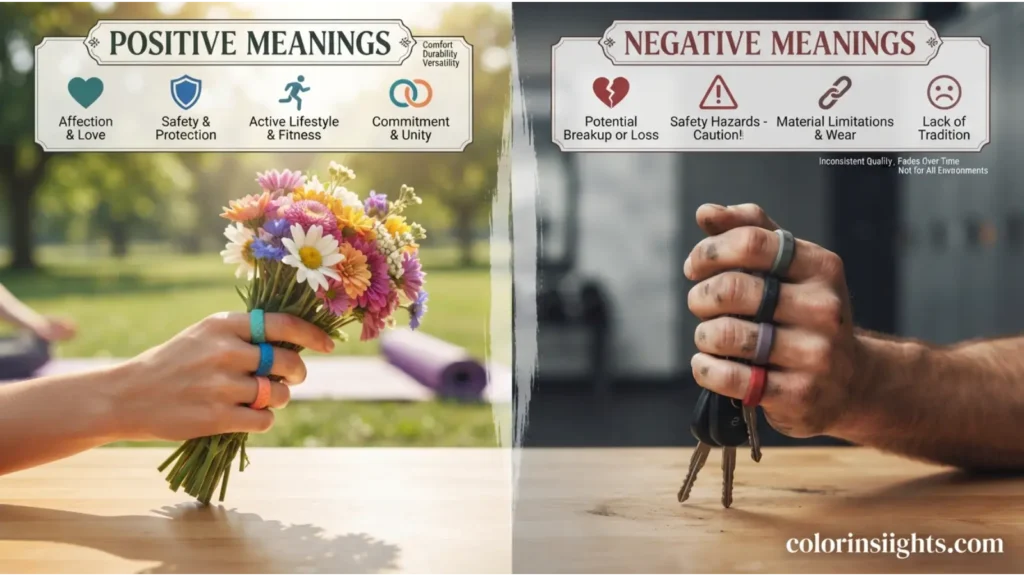 Positive and Negative Meanings of the Color Silicone Ring