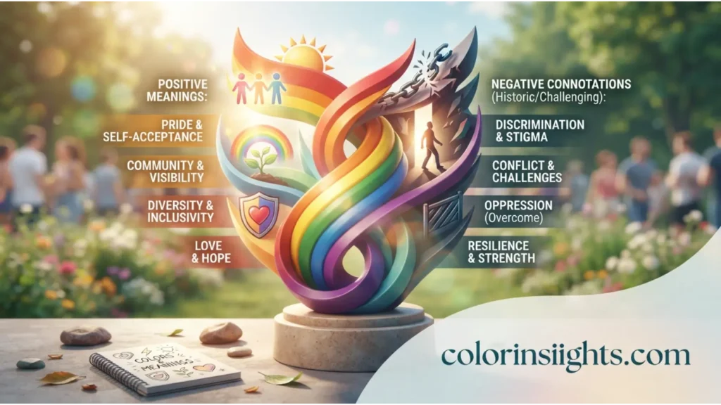 Positive and Negative Meanings of the Color Gay Flag
