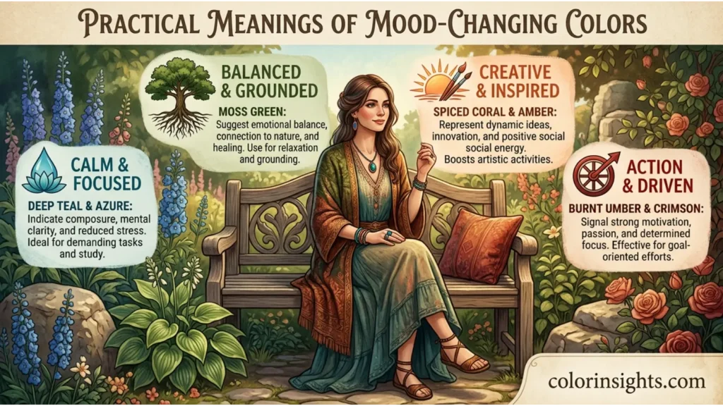 Practical Meanings of Mood-Changing Colors