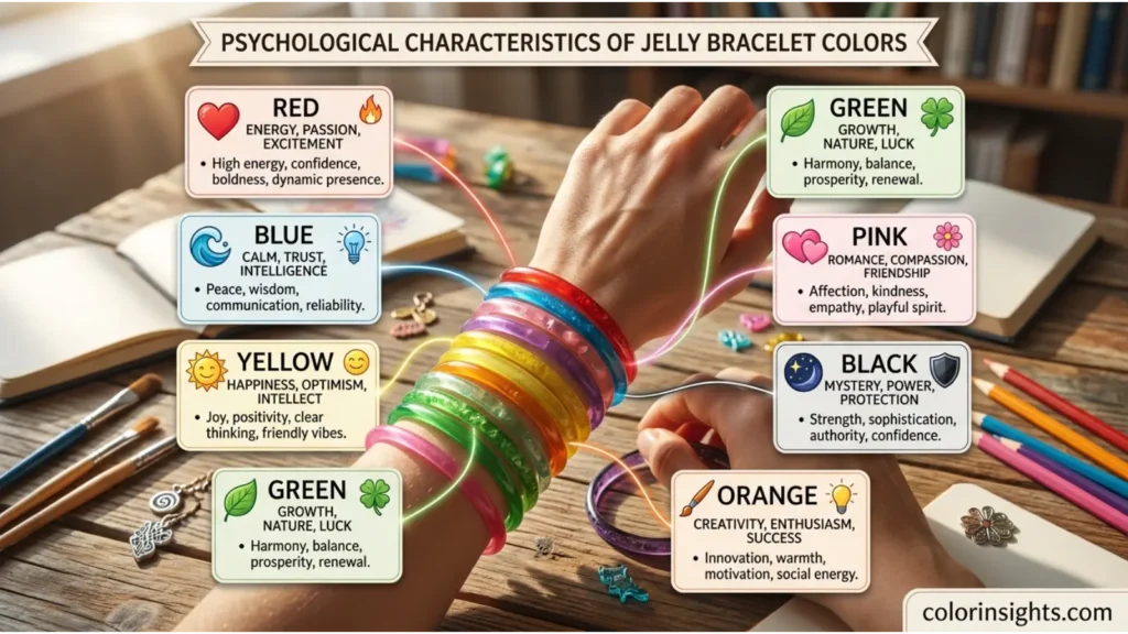 Psychological Characteristics of Jelly Bracelet Colors