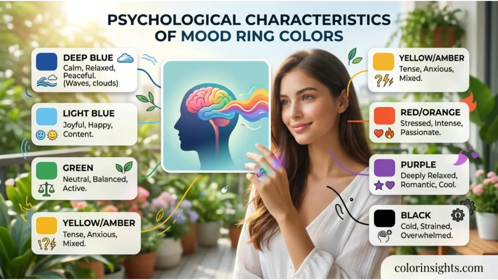Psychological Characteristics of Mood Ring Colors