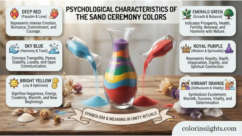 Psychological Characteristics of the Sand Ceremony Colors