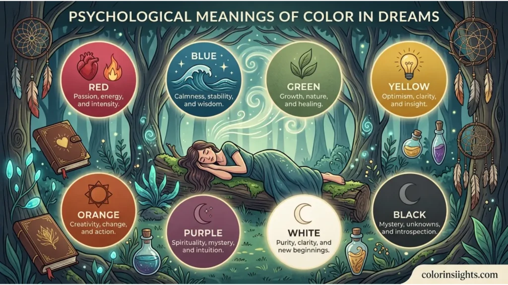 Psychological Characteristics of the Color Meanings in Dreams
