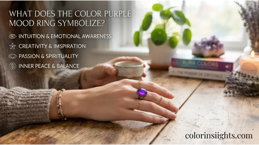 What Does the Color Purple Mood Ring Symbolize