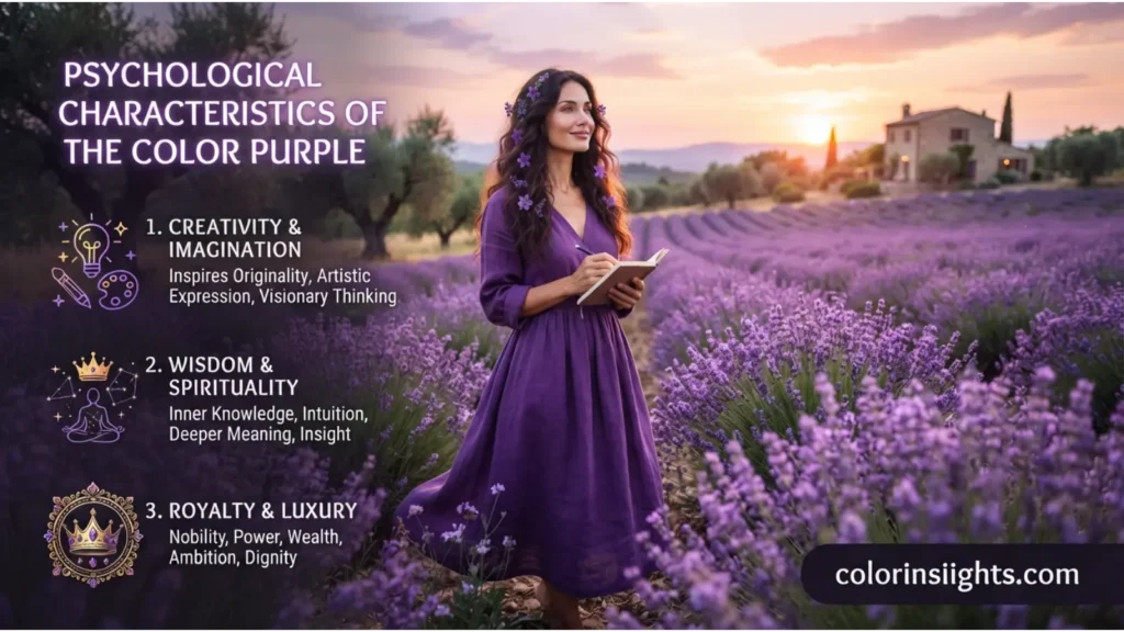 Psychological Characteristics of the Color Purple