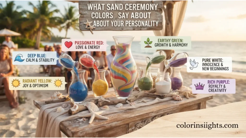 What Sand Ceremony Colors Say About Your Personality