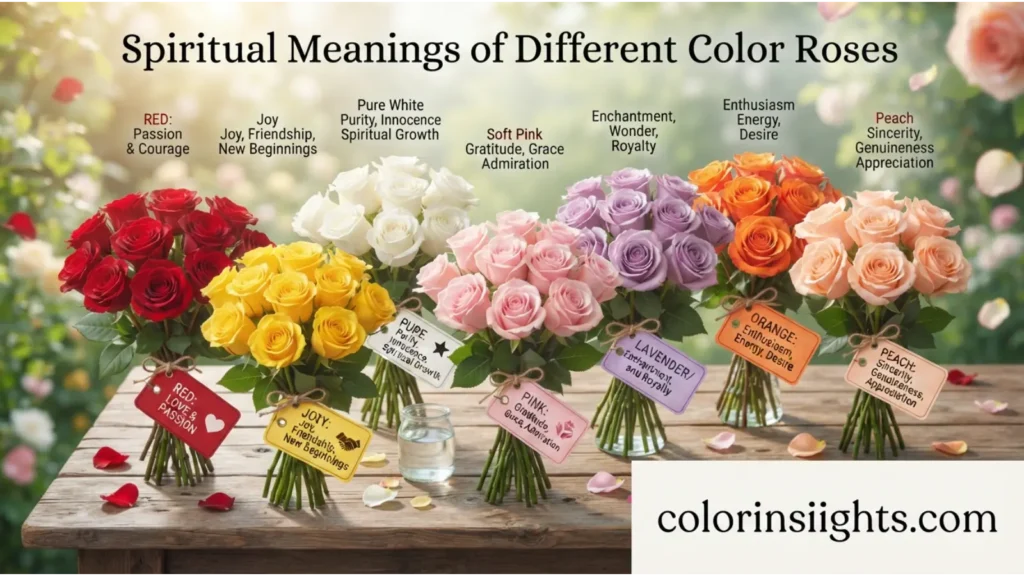 Spiritual Meaning of the Color Different Color Rose
