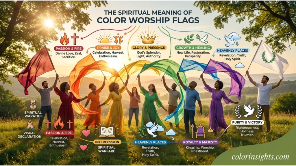 Spiritual Meaning of the Color Worship Flag