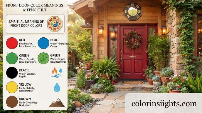 Spiritual Meaning of the Color Front Door Color Meanings Feng Shui