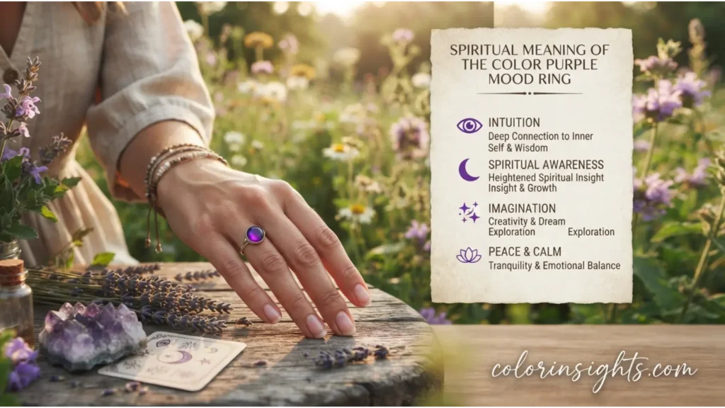 Spiritual Meaning of the Color Purple Mood Ring