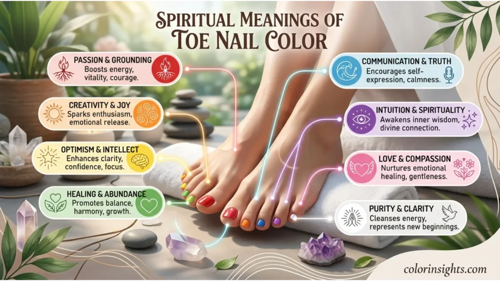 Spiritual Meanings of Toe Nail Color