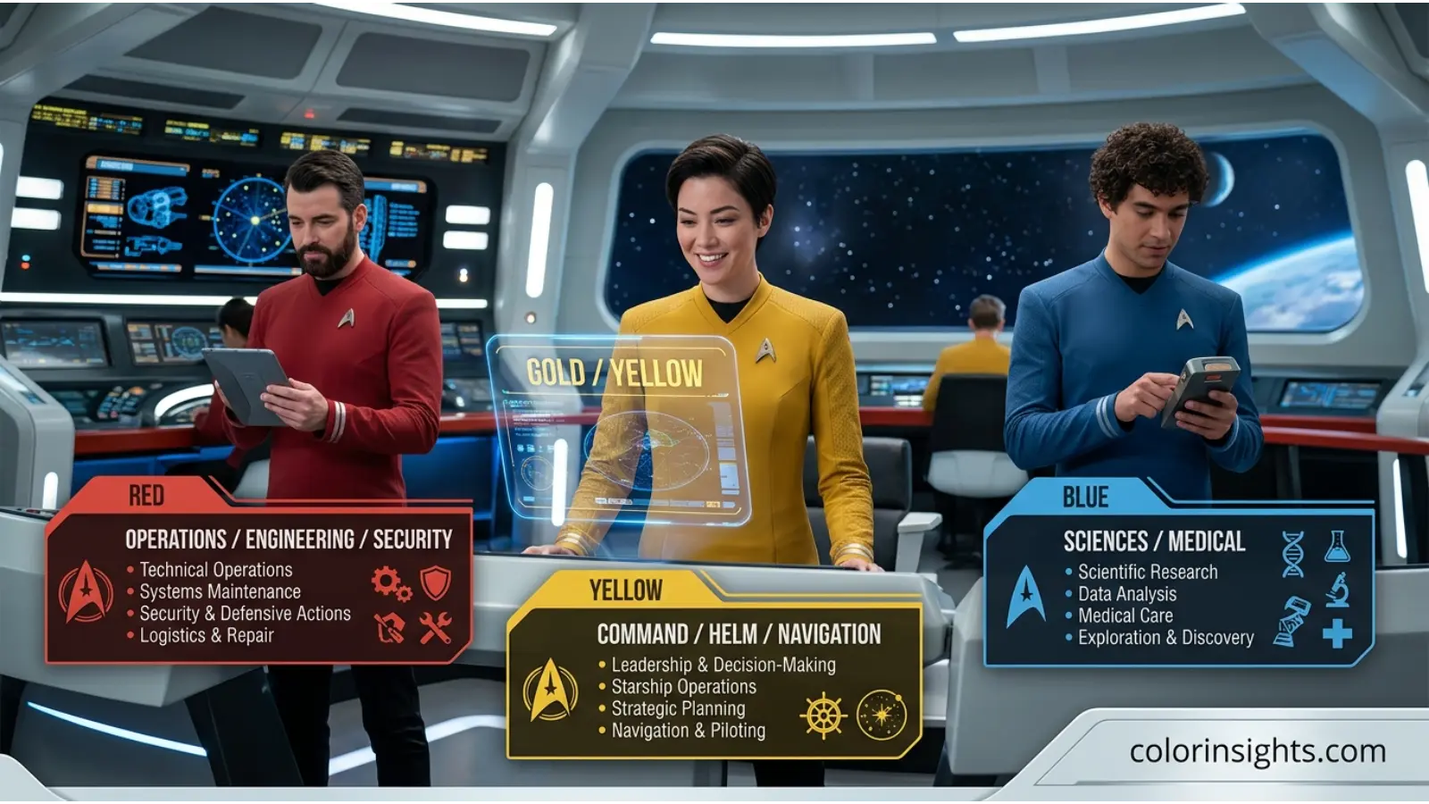 Star Trek Shirt Color Meanings