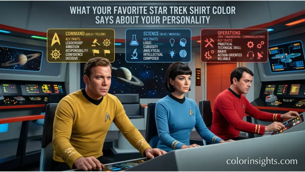 What Your Favorite Star Trek Shirt Color Says About Your Personality