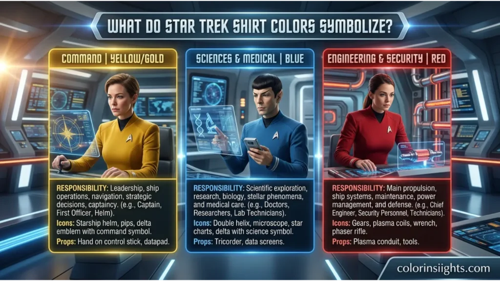 What Do Star Trek Shirt Colors Symbolize
