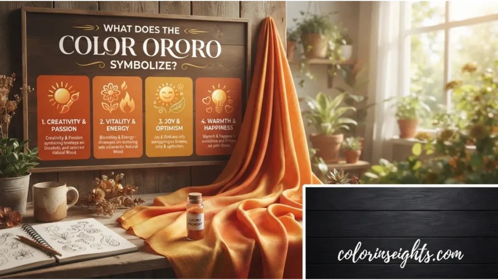 What Does the Color Ororo Symbolize?