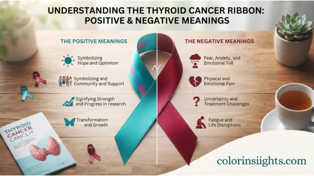 Positive and Negative Meanings of the Color Thyroid Cancer Ribbon
