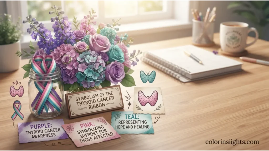 What Does the Color Thyroid Cancer Ribbon Symbolize