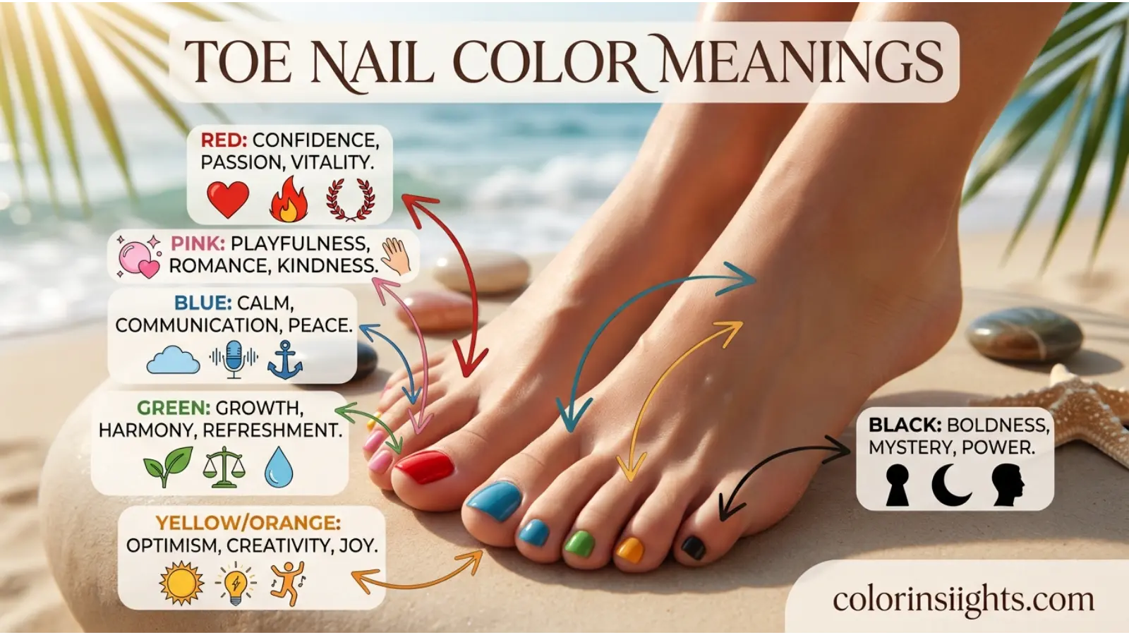 Toe Nail Color Meanings