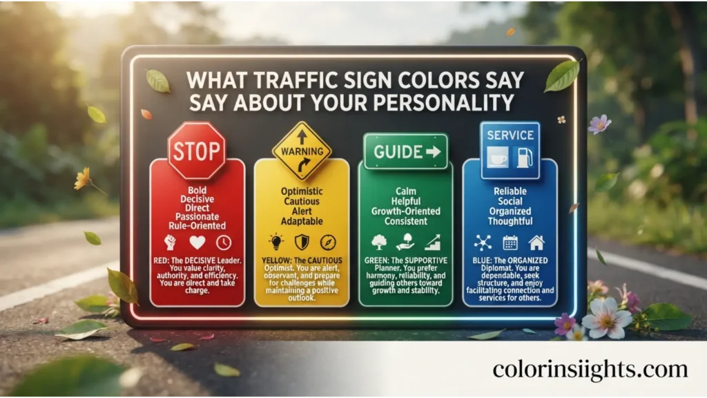 What Traffic Sign Colors Say About Your Personality