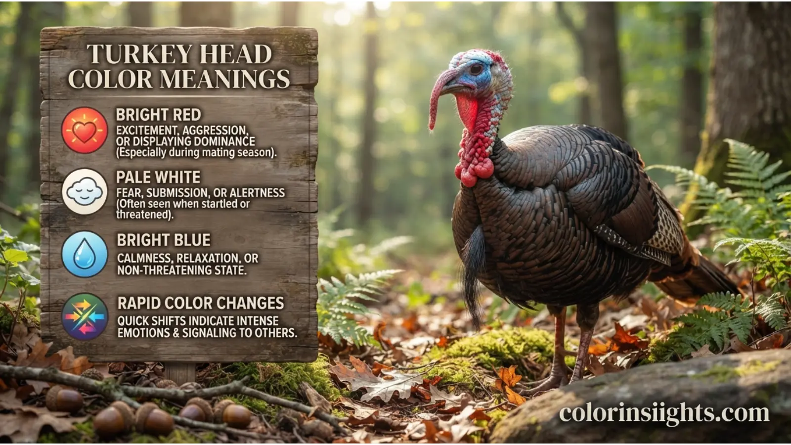 Turkey Head Color Meanings