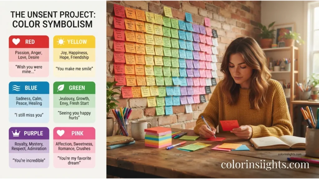 What Does the Unsent Project Color Symbolize