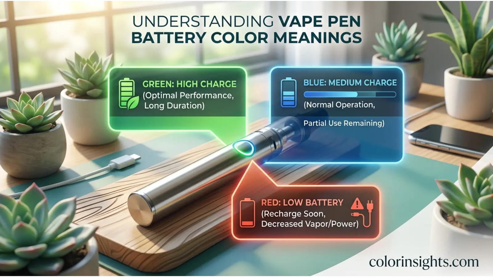 Vape Pen Battery Color Meanings