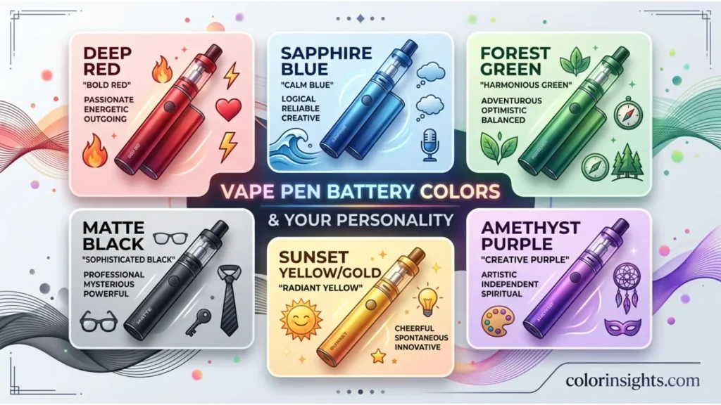 What Vape Pen Battery Colors Say About Your Personality