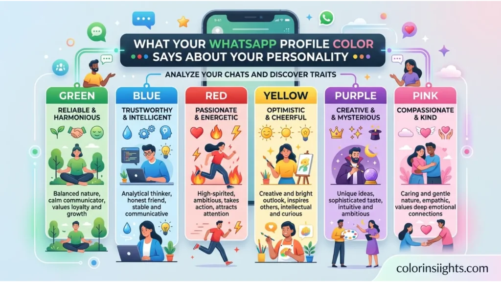 What WhatsApp Profile Color Says About Your Personality