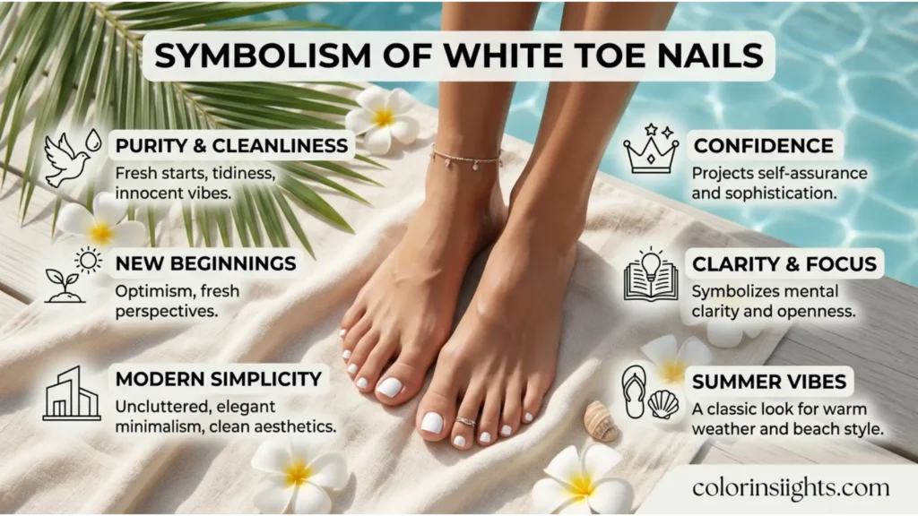 White Toe Nail Color Meaning