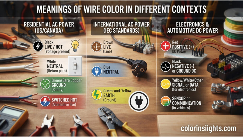 Meanings of Wire Color in Different Contexts