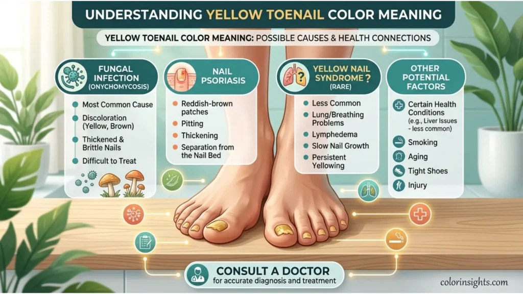 Yellow Toe Nail Color Meaning